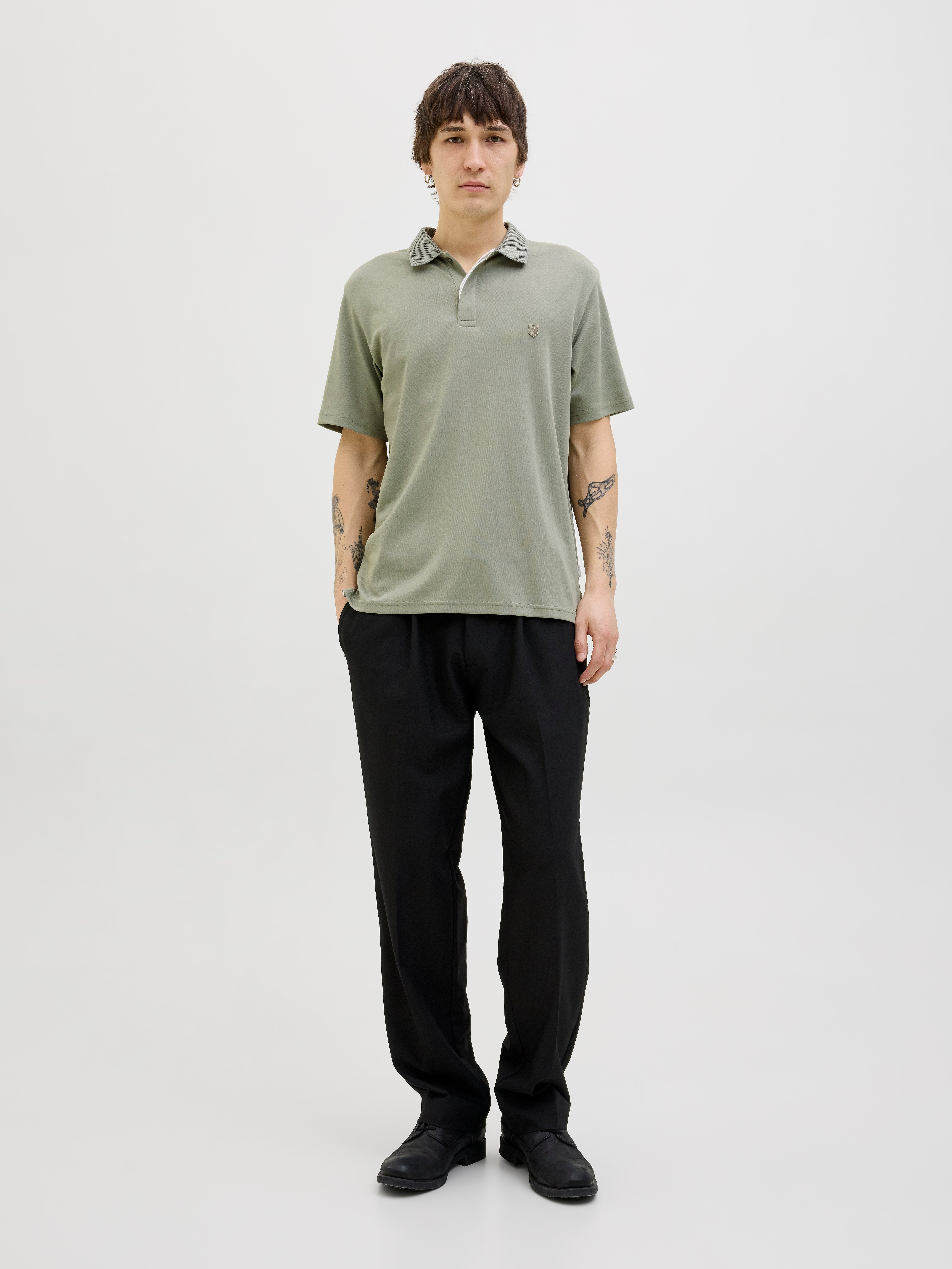 Thumbnail - Einfarbig Poloshirt