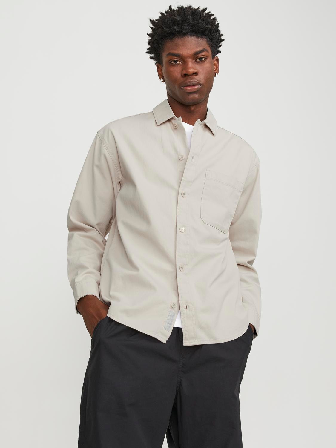 Jack & Jones Giacca camicia Relaxed Fit -Moonbeam - 12251289