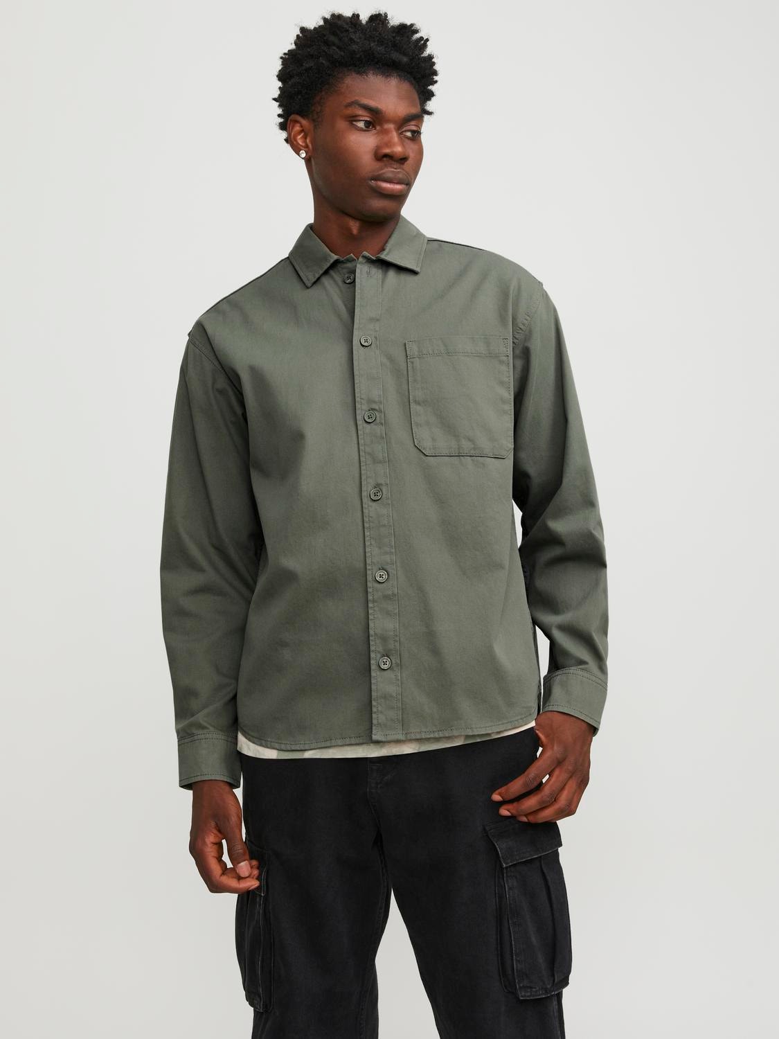 Jack & Jones Relaxed Fit Paitatakki -Agave Green - 12251289