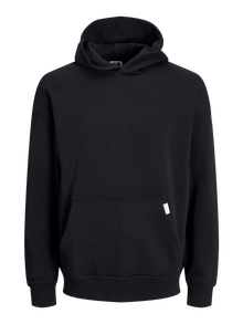 Jack & Jones Yksivärinen Huppari -Black - 12251328