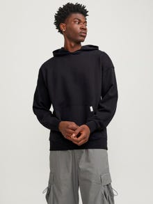 Jack & Jones Yksivärinen Huppari -Black - 12251328