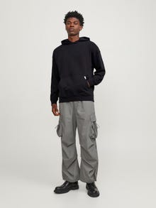 Jack & Jones Yksivärinen Huppari -Black - 12251328
