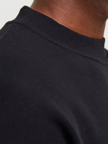 Jack & Jones Plain Crewn Neck Sweatshirt -Black - 12251330