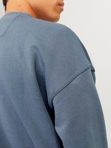 Jack & Jones Plain Crew neck Sweatshirt -Flint Stone - 12251330