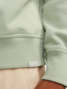 Jack & Jones Ensfarvet Sweatshirt med rund hals -Desert Sage - 12251330