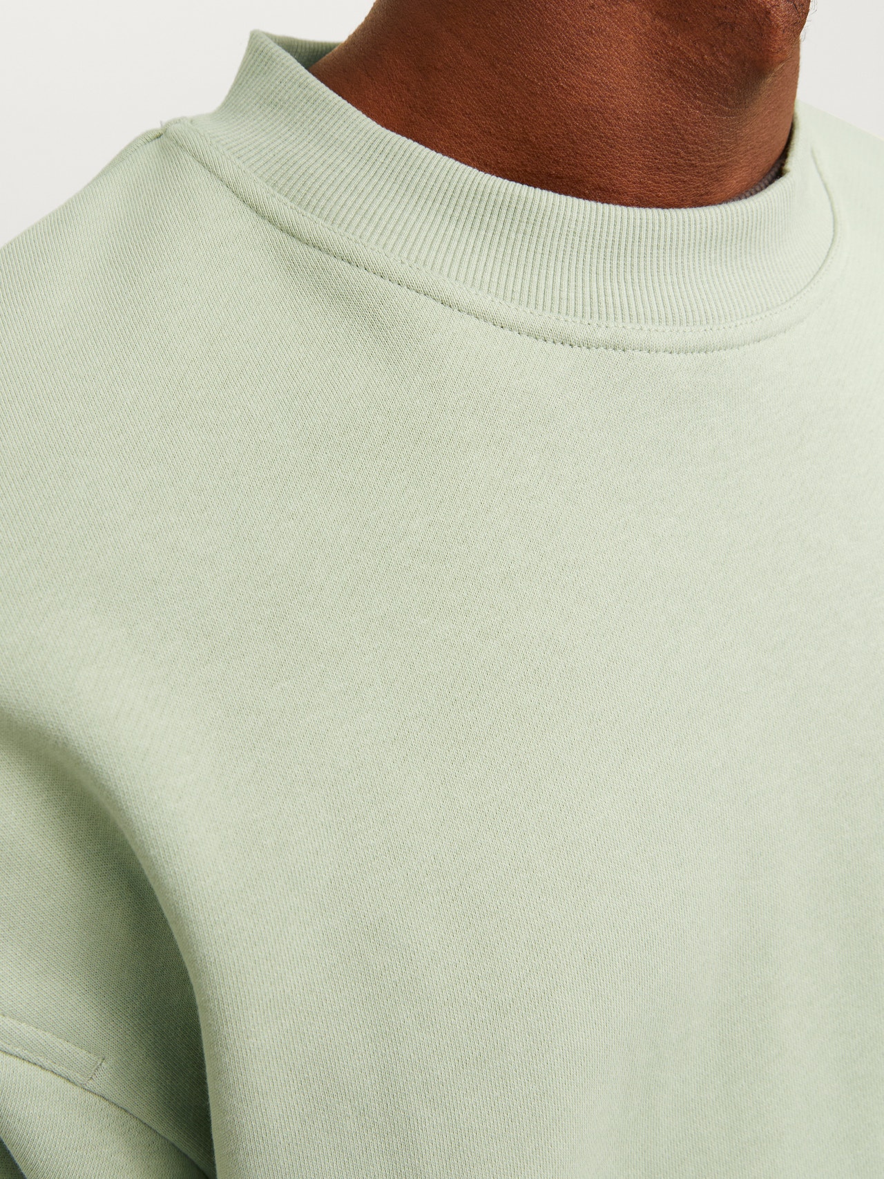 Jack & Jones Plain Crew neck Sweatshirt -Desert Sage - 12251330