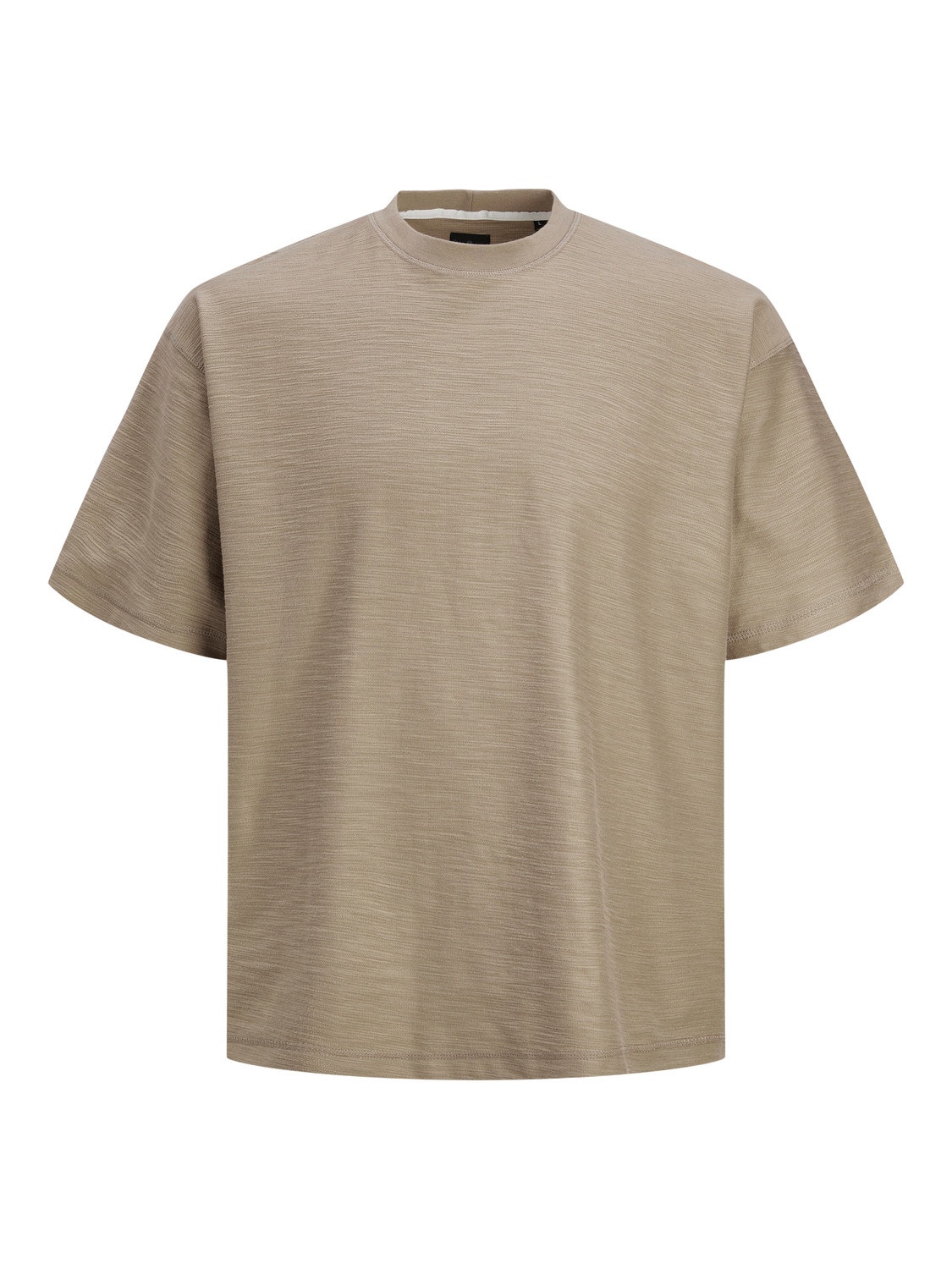 Jack & Jones Plain Crew neck T-shirt -Timber Wolf - 12251348