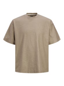 Jack & Jones T-shirt Liso Decote Redondo -Timber Wolf - 12251348