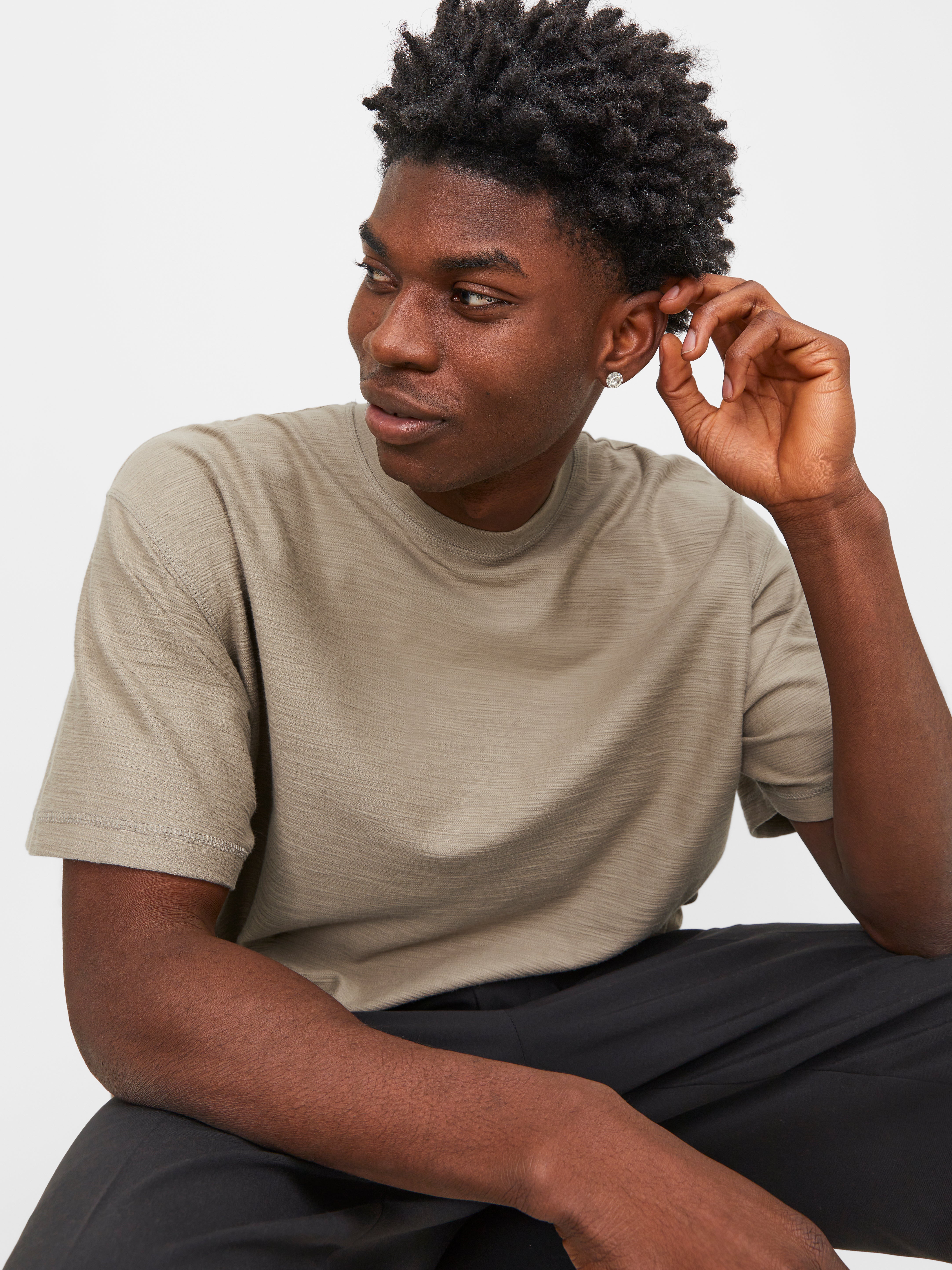 Jack & Jones Plain Crew neck T-shirt - 12251348