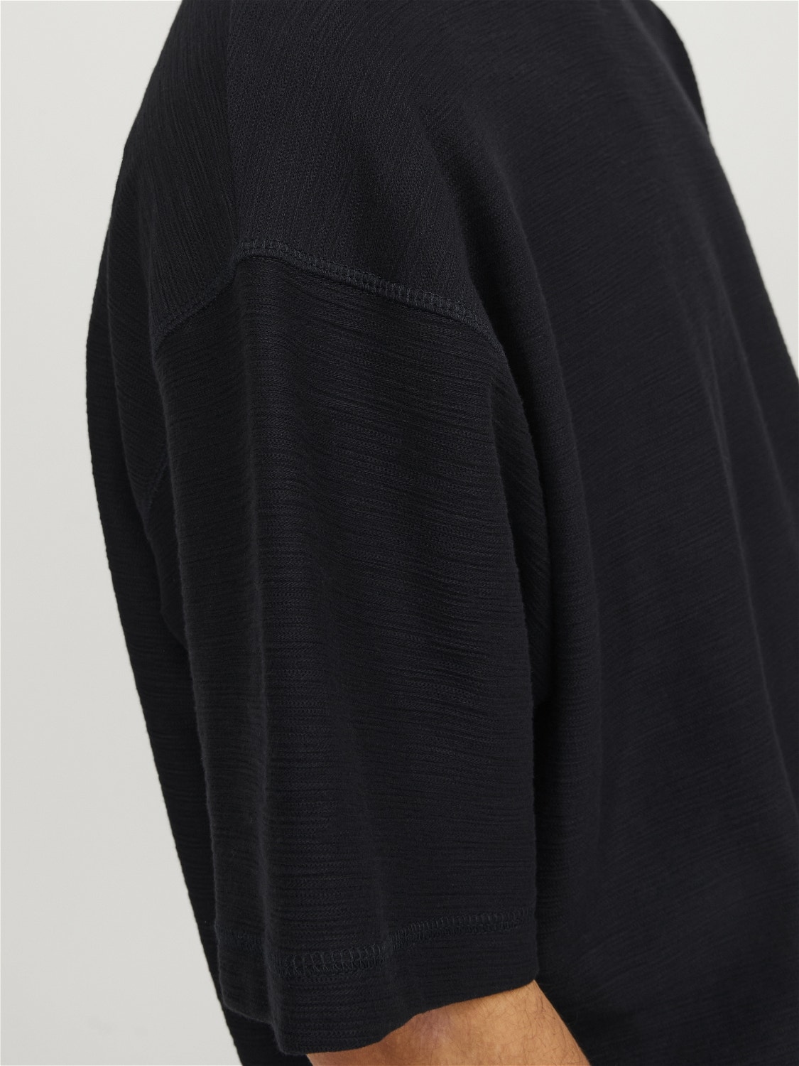 Jack & Jones Enfärgat Rundringning T-shirt -Black Onyx - 12251348