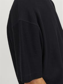 Jack & Jones Vanlig O-hals T-skjorte -Black Onyx - 12251348