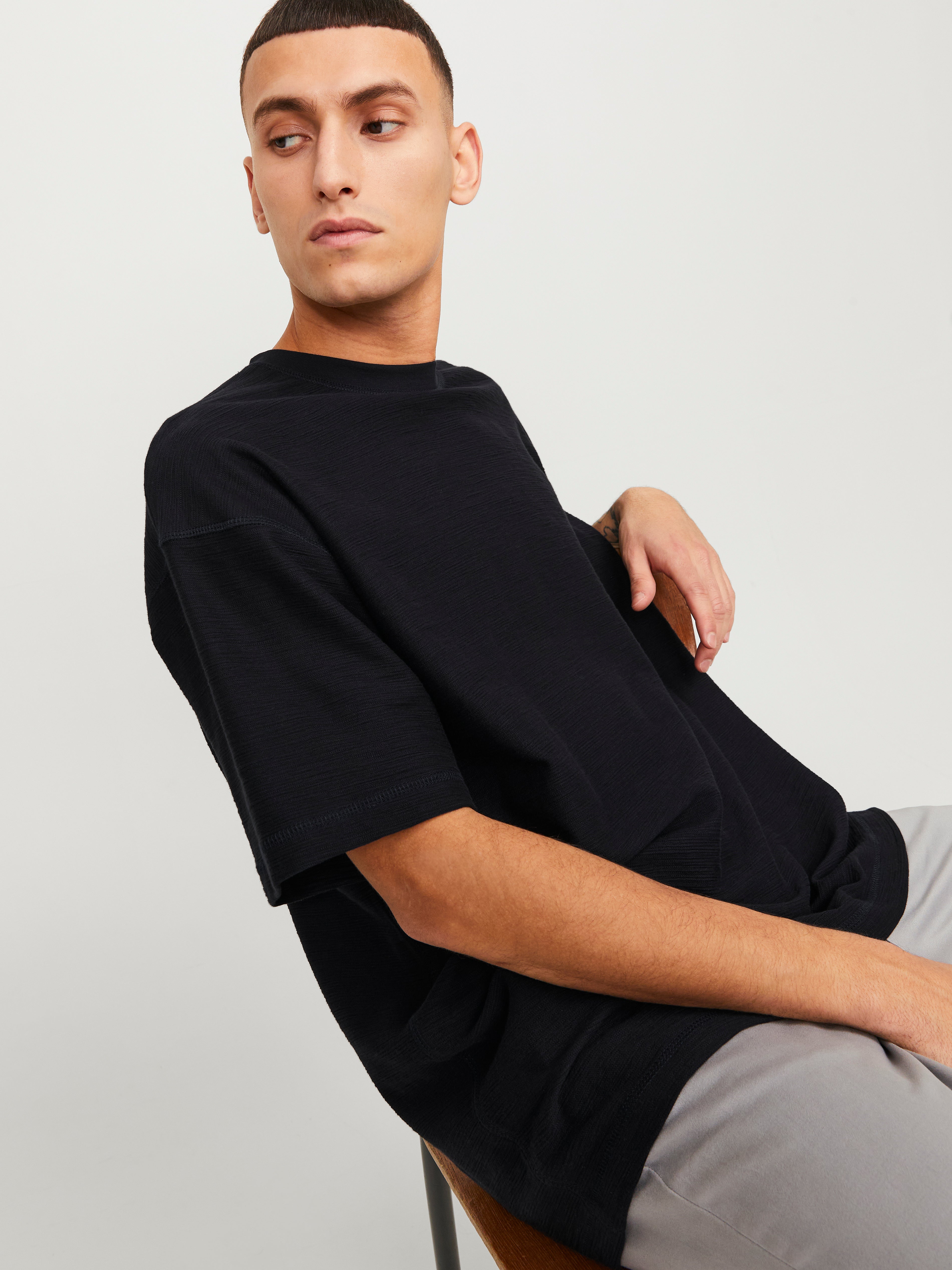 Jack & Jones Plain Crew neck T-shirt - 12251348