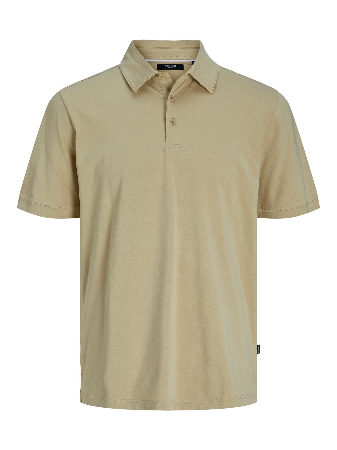 Jack & Jones Yksivärinen Polo T-shirt -Travertine - 12251349