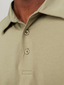 Jack & Jones Yksivärinen Polo T-shirt -Travertine - 12251349