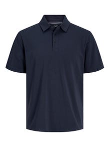 Jack & Jones Yksivärinen Polo T-shirt -Night Sky - 12251349