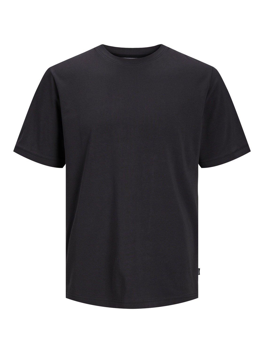 Jack & Jones Gładki Okrągły dekolt T-shirt -Black Onyx - 12251351