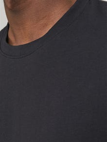 Jack & Jones Gładki Okrągły dekolt T-shirt -Black Onyx - 12251351