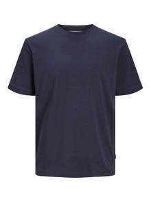 Jack & Jones Einfarbig Rundhals T-shirt -Night Sky - 12251351