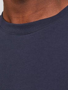 Jack & Jones Yksivärinen Pyöreä pääntie T-paita -Night Sky - 12251351