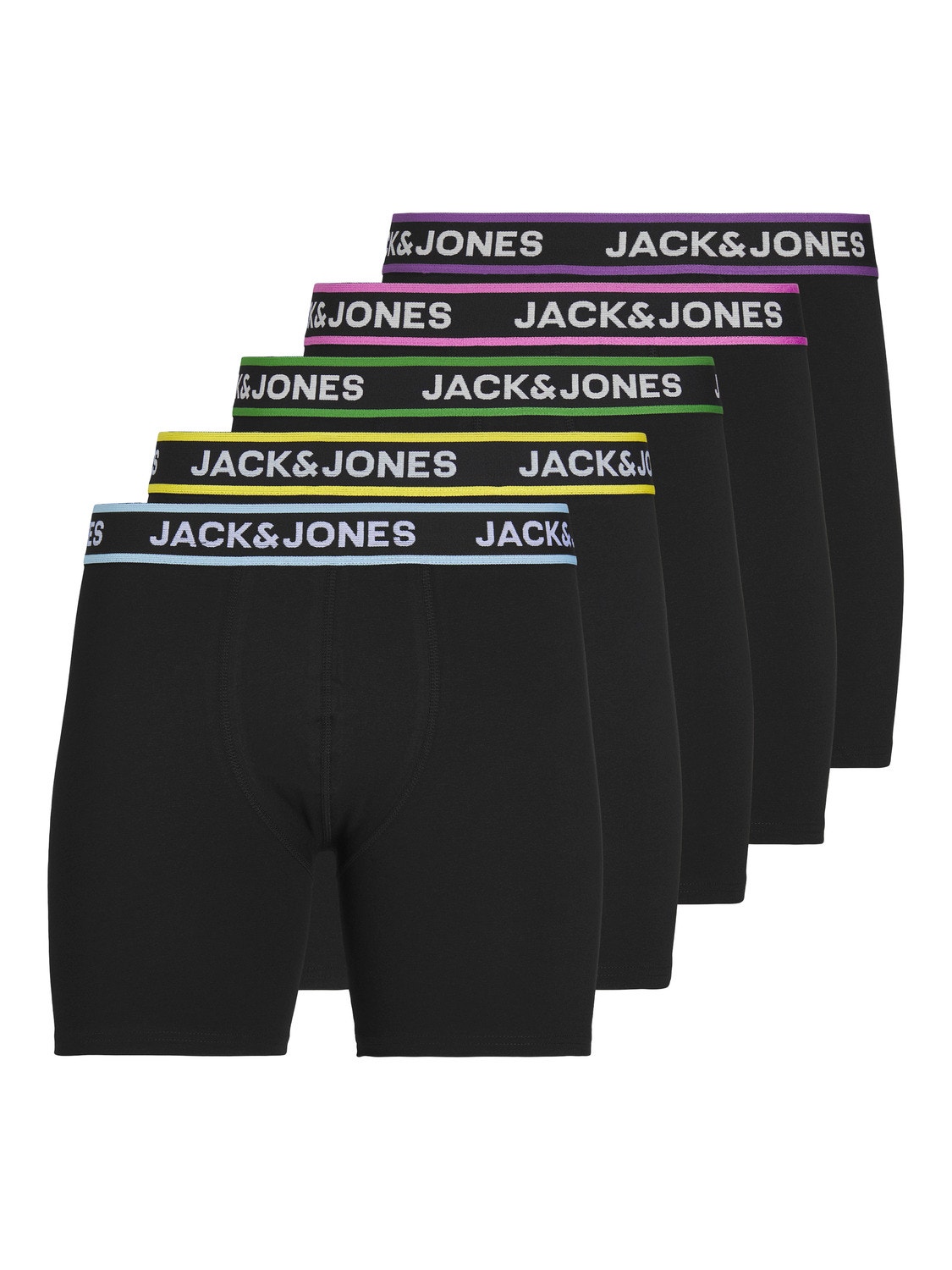 Jack & Jones 5-pakkainen Bokserimalliset alushousut -Black - 12251386
