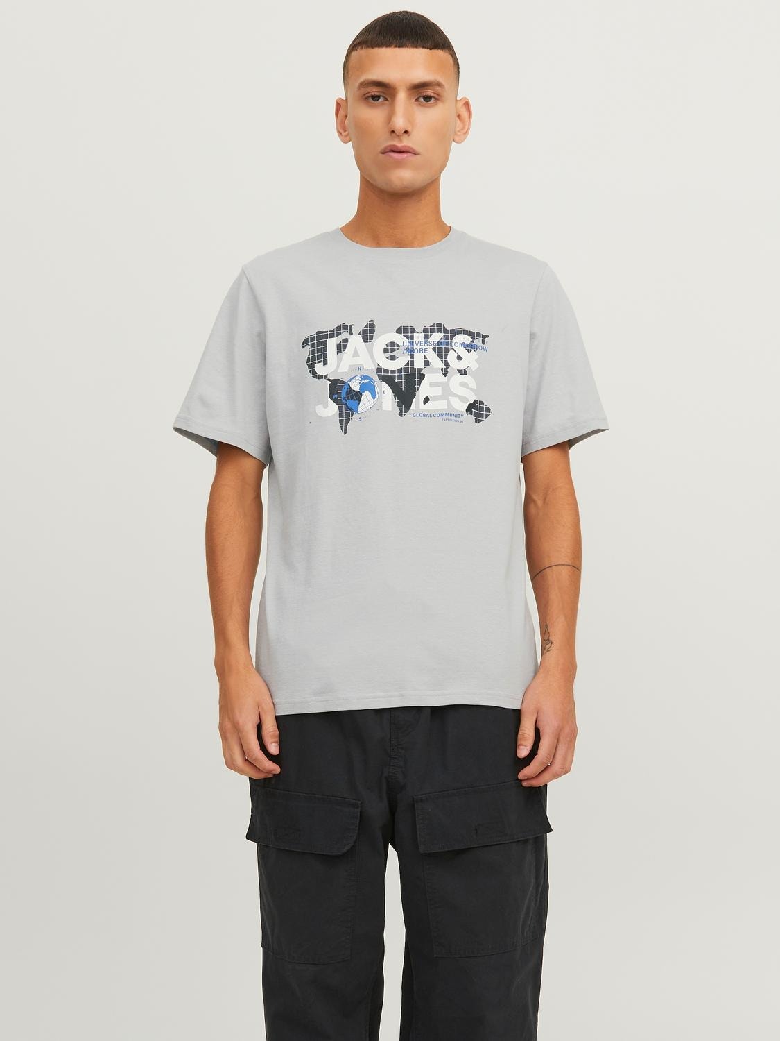 Jack & Jones Confezione da 2 T-shirt Con logo Girocollo -High-rise - 12251390
