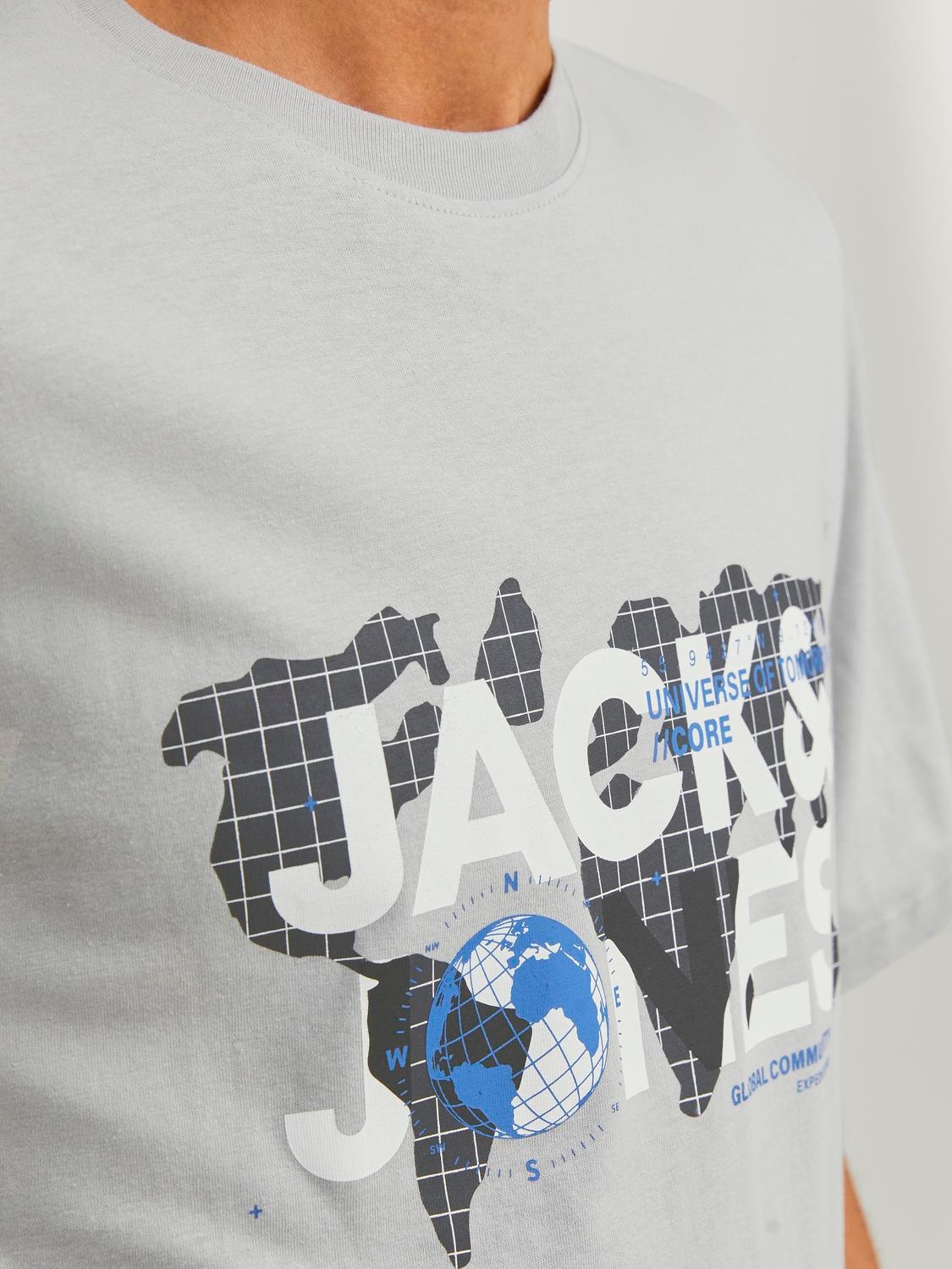 Jack & Jones 2-pakning Logo O-hals T-skjorte -High-rise - 12251390