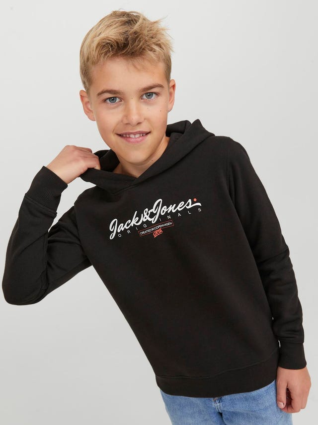 Jack & Jones Logo Hættetrøje Til drenge - 12251448