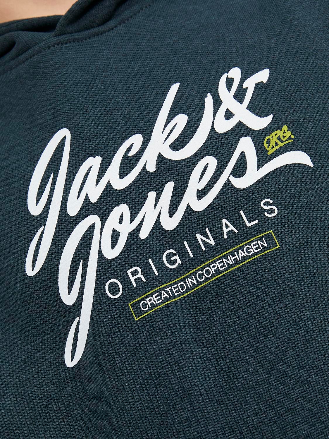 Jack & Jones Logo Mikina s kapucí Junior -Magical Forest - 12251448
