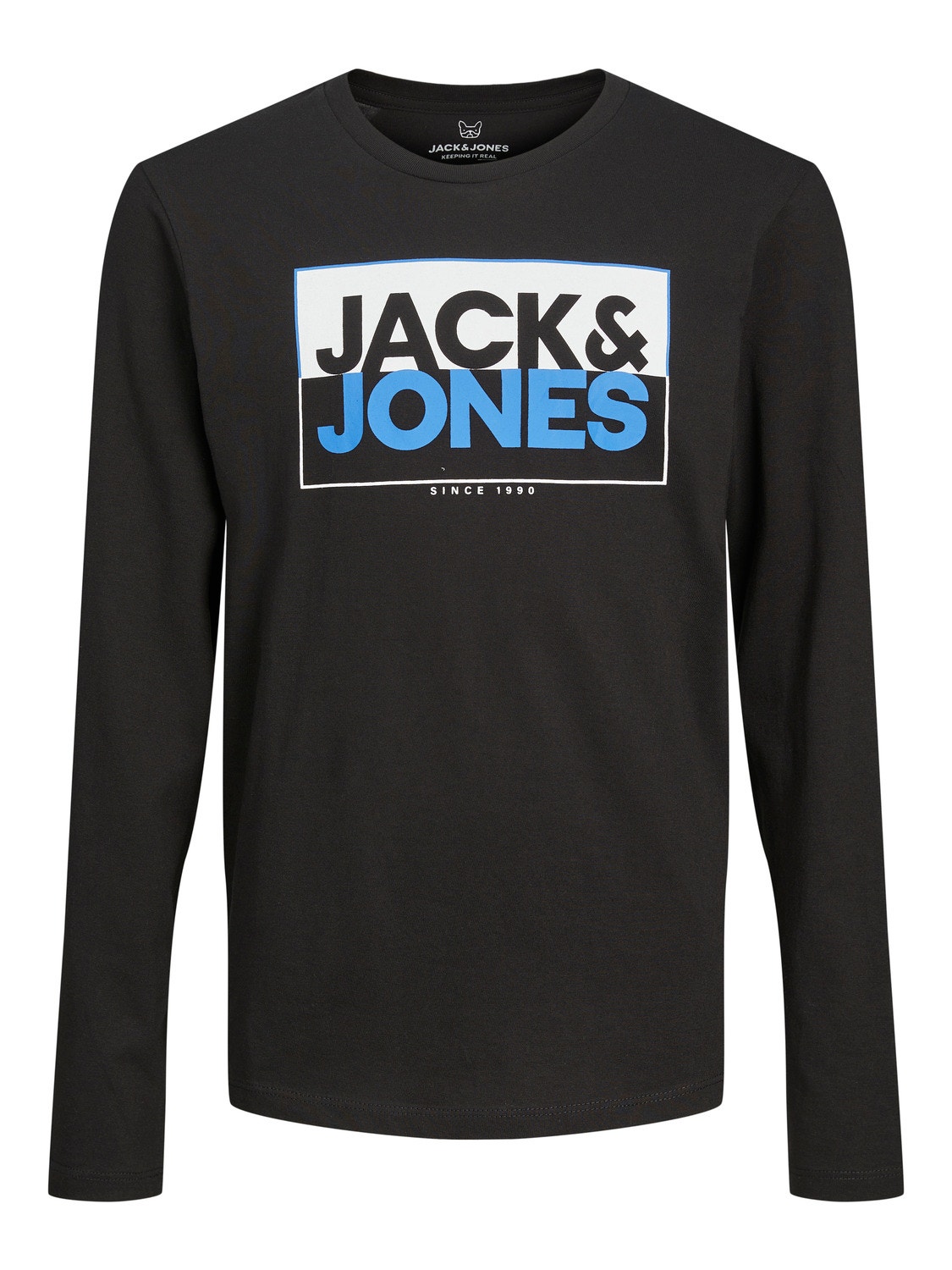 Jack & Jones Logo T-shirt For boys -Black - 12251462