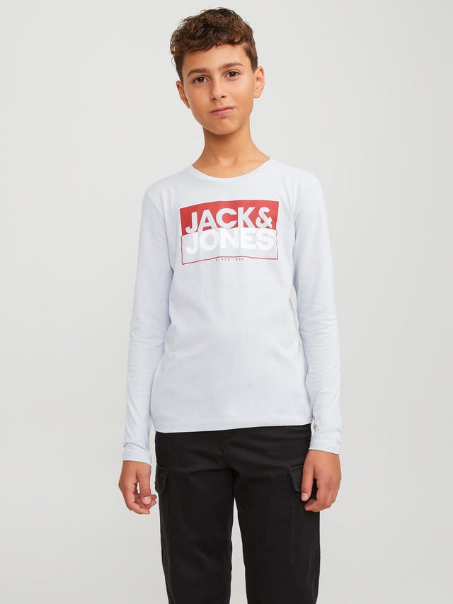 Jack & Jones Logotyp T-shirt För pojkar - 12251462