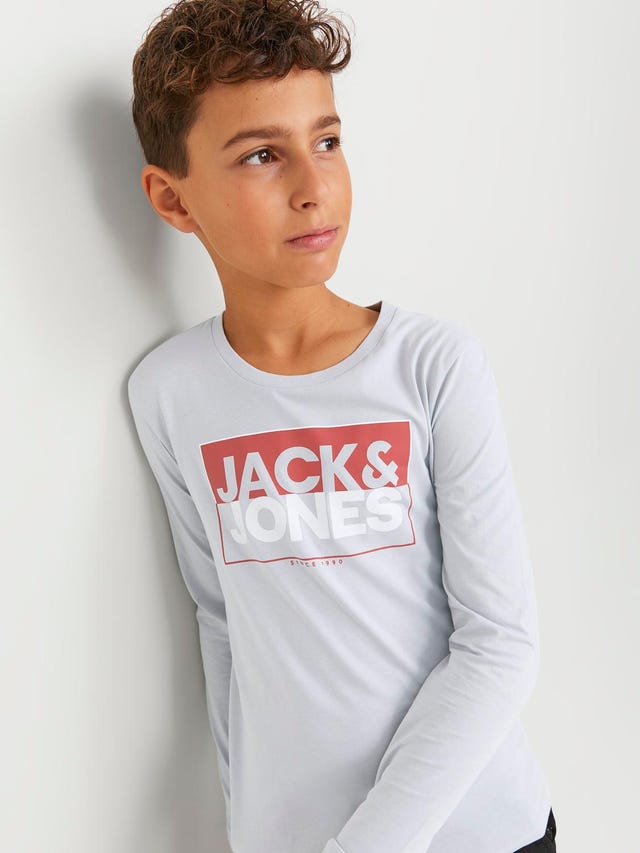 Jack & Jones T-shirt Logo Para meninos - 12251462