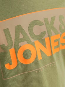 Jack & Jones Logo T-skjorte For gutter -Olive Branch - 12251462