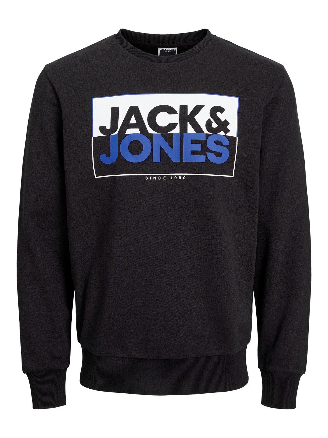 Jack & Jones Moletom com gola redonda Logo Para meninos -Black - 12251465