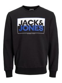 Jack & Jones Sweat à col rond Logo Pour les garçons -Black - 12251465
