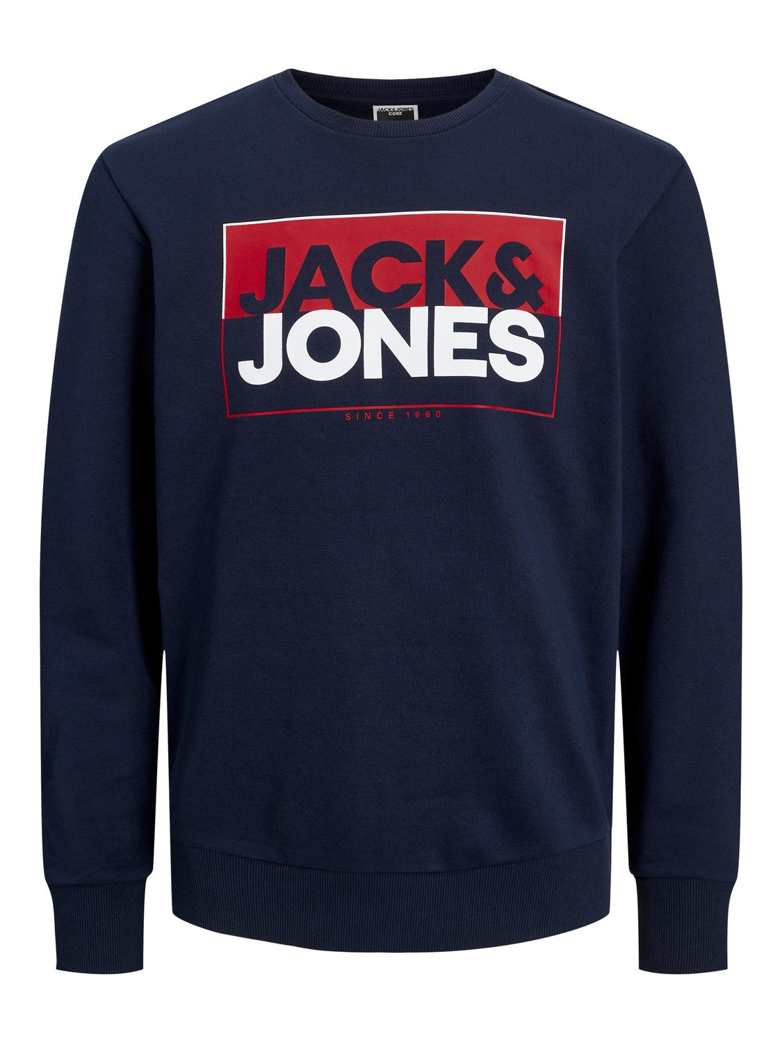 Jack & Jones Logo Sweatshirt med rund hals Til drenge -Navy Blazer - 12251465