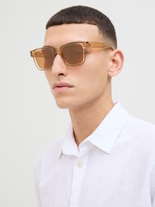 Jack & Jones Stačiakampio formos akiniai nuo saulės -Brown Stone - 12251480
