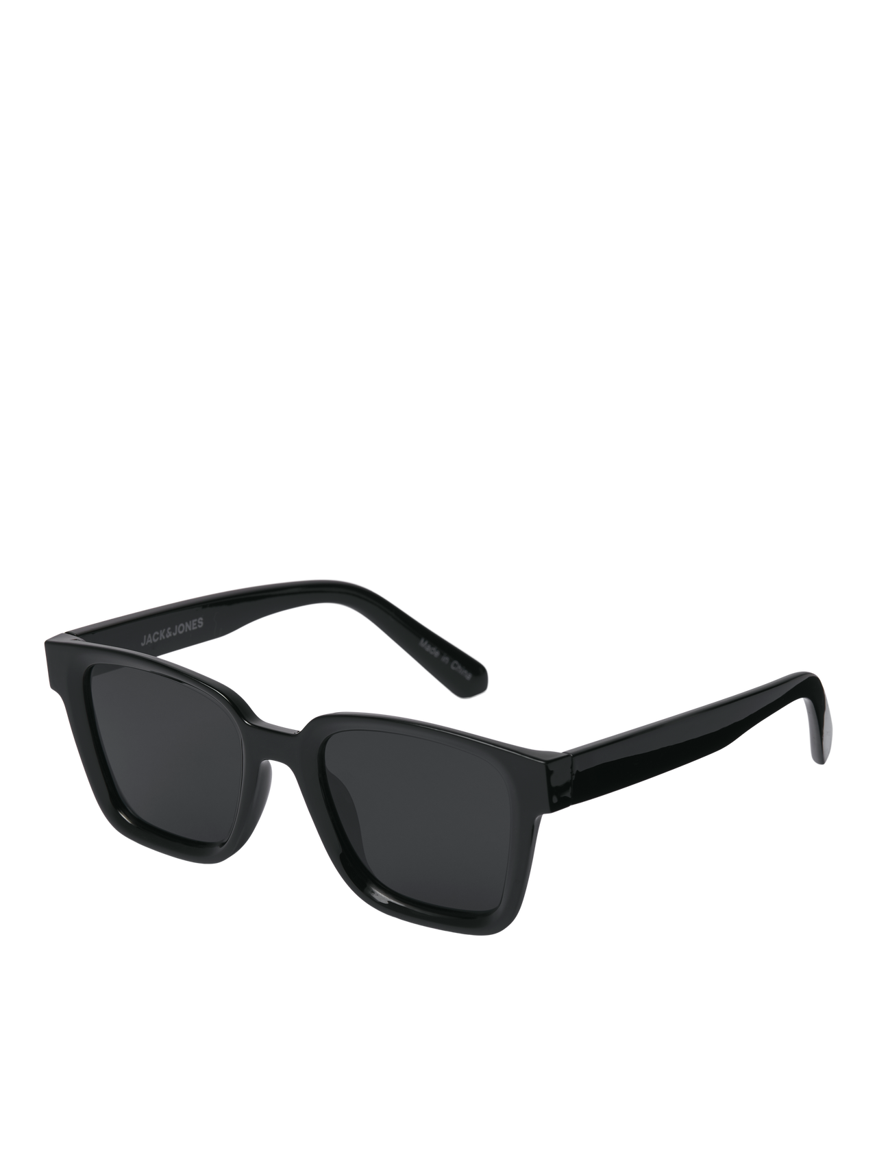 Jack & Jones Plast Rektagulära solglasögon -Black - 12251480