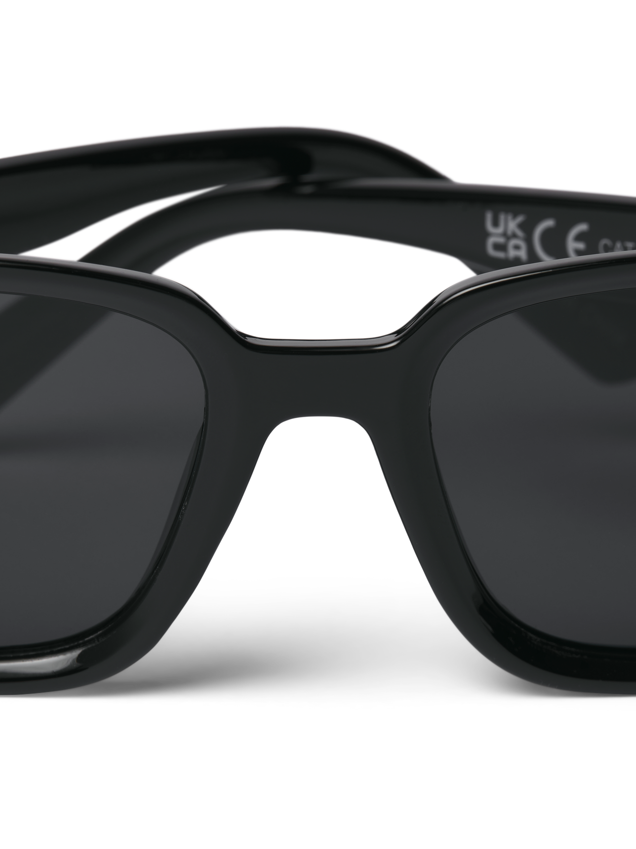 Jack & Jones Plastik Rechtackige Sonnenbrille -Black - 12251480
