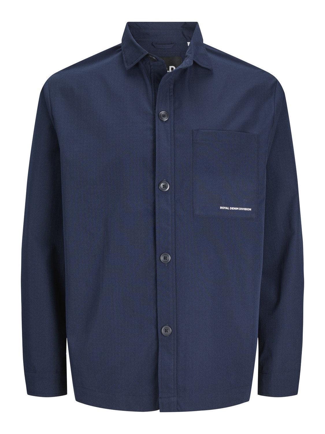 Jack & Jones RDD Wide Fit Overshirt -Navy Blazer - 12251492