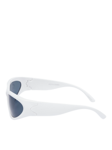 Jack & Jones Plastikk Rektangulære solbriller -White - 12251497
