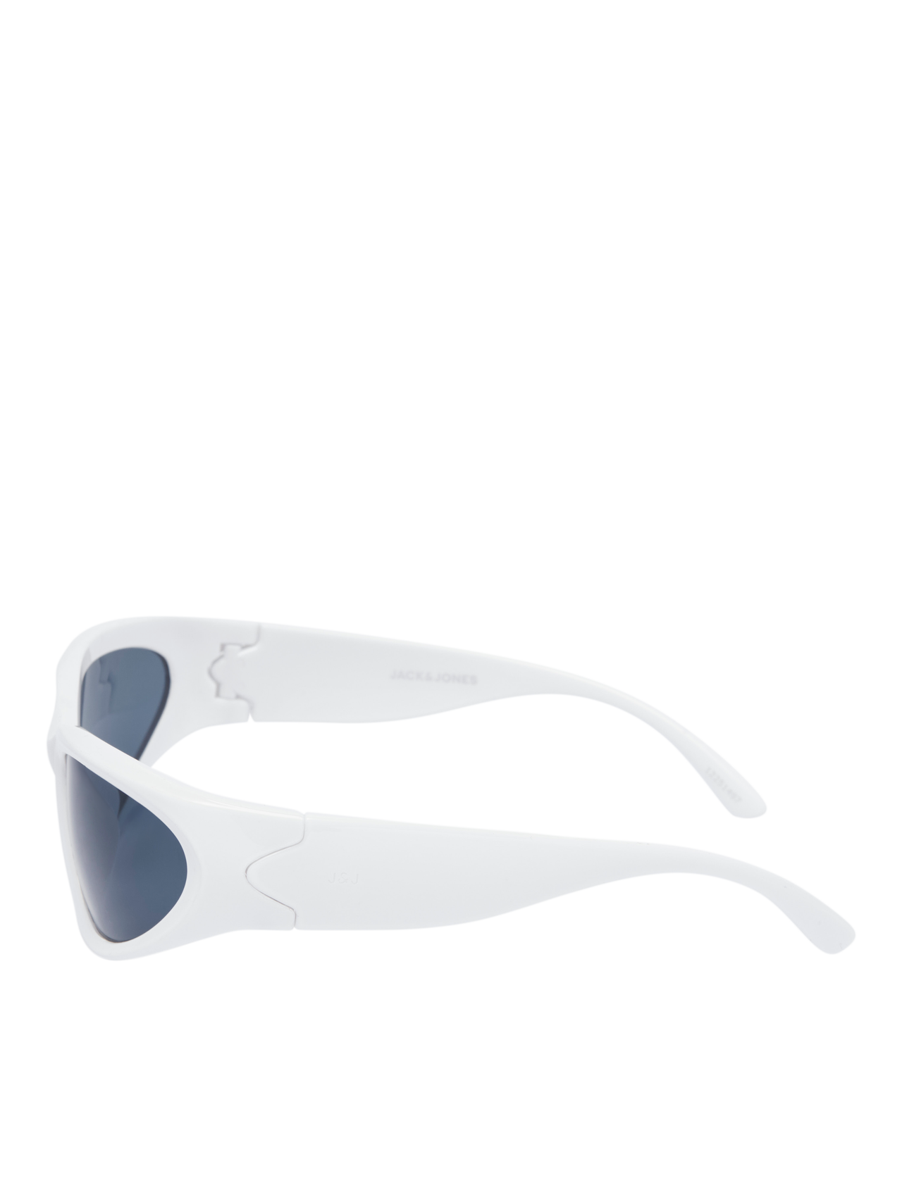 Jack & Jones Plastik Rechtackige Sonnenbrille -White - 12251497