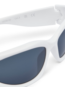 Jack & Jones Plastikk Rektangulære solbriller -White - 12251497