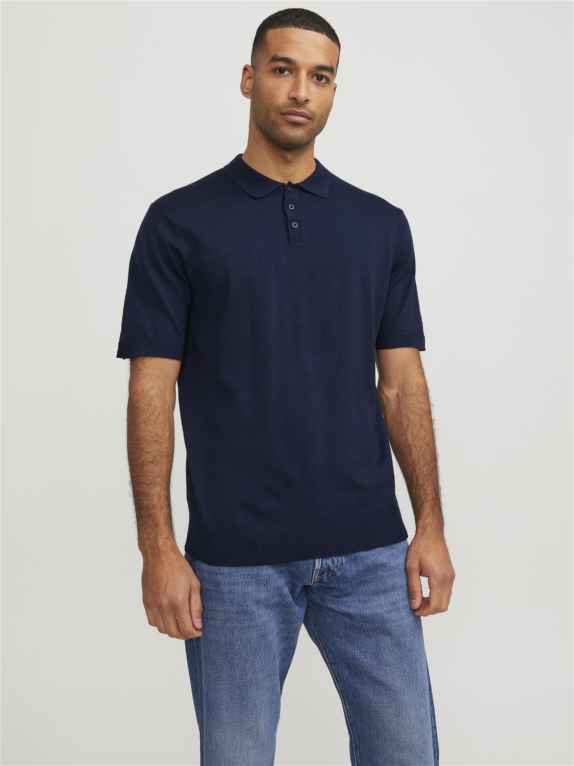 Jack & Jones RDD Yksivärinen T-shirt -Navy Blazer - 12251564