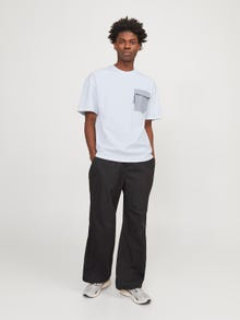 Jack & Jones Einfarbig Rundhals T-shirt -White - 12251615
