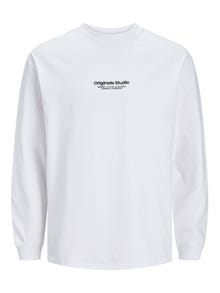 Jack & Jones T-shirt Imprimé Col rond -Bright White - 12251775