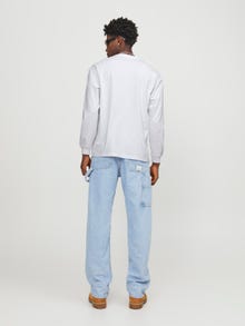 Jack & Jones Trykk O-hals T-skjorte -Bright White - 12251775