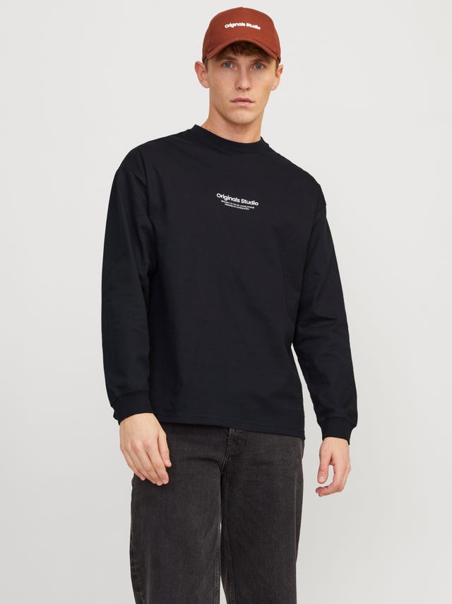 Jack & Jones Nadruk Okrągły dekolt T-shirt - 12251775