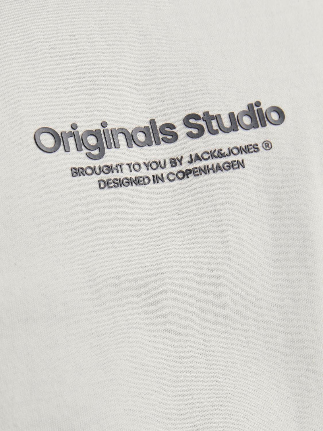 Jack & Jones T-shirt Stampato Girocollo -Moonbeam - 12251775