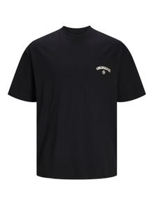 Jack & Jones Printet Crew neck T-shirt -Black - 12251776