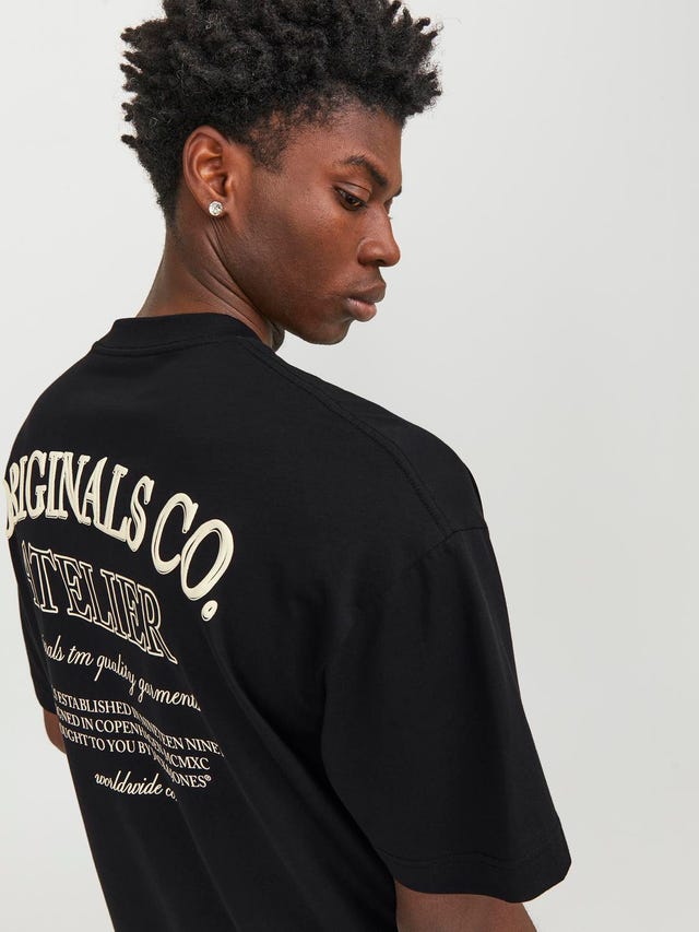 Jack & Jones Printed Crew neck T-shirt - 12251776